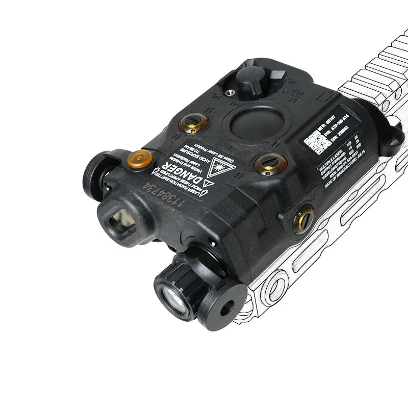 New Tactical PEQ-15 Red Laser IR Light White Flashlight LED Lights Strobe Outdoor Hunting Accessory