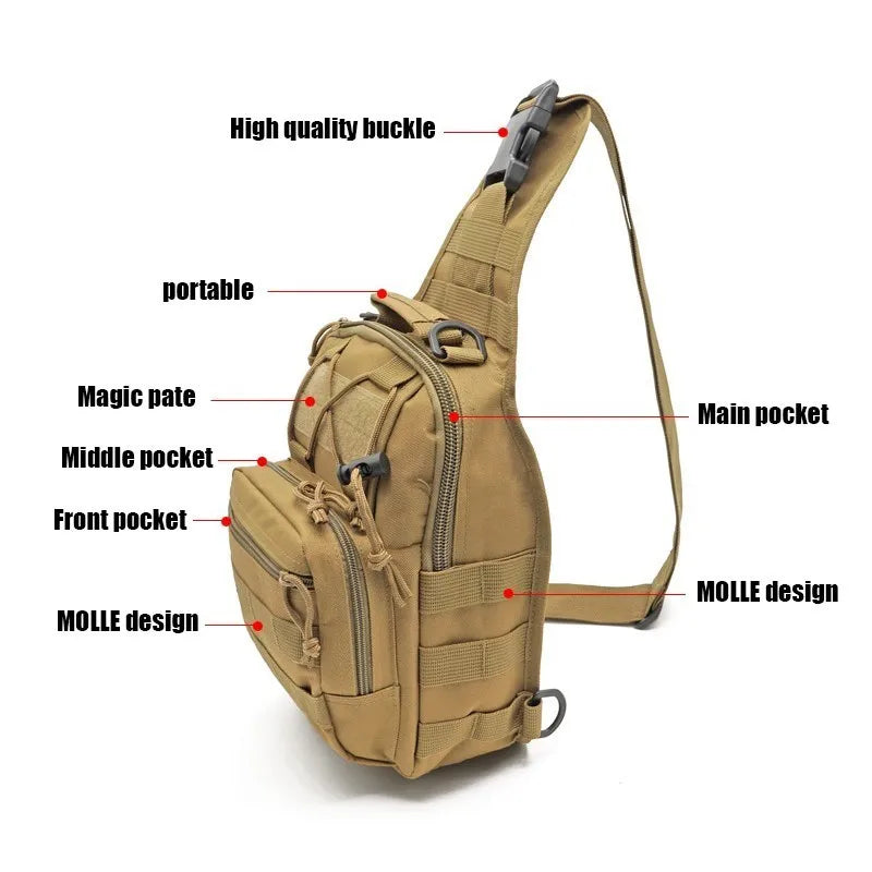Tactical Sling Backpack – Waterproof EDC Outdoor Bag