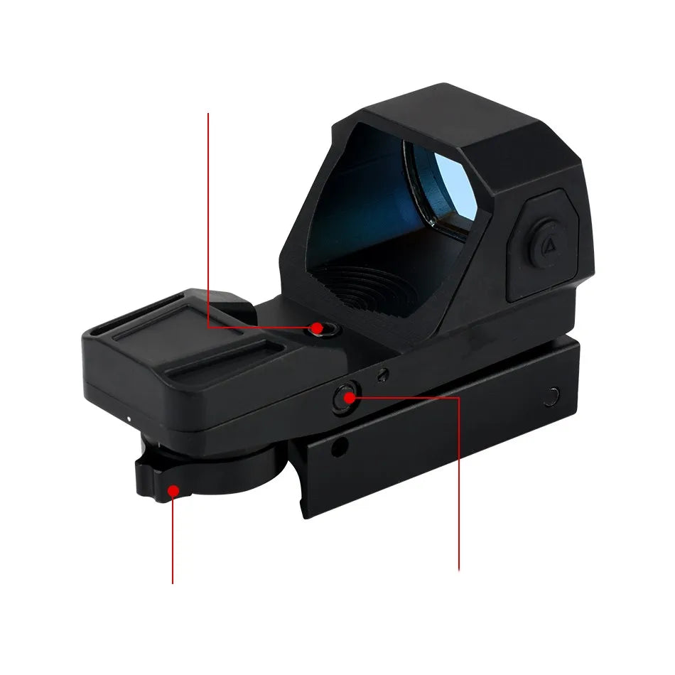 Tactical Red Dot Sight Outdoor Camping Reflective Telescope 20mm Hunting Sight