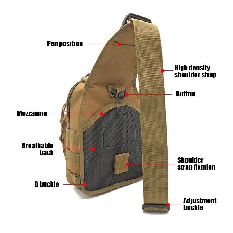 Tactical Sling Backpack – Waterproof EDC Outdoor Bag