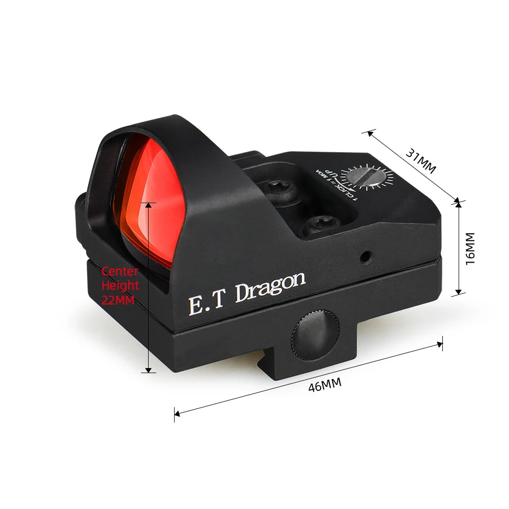 1x22mm Red Dot Scope Optical Newly Upgraded HK2-0131 High-quality Outdoor Dot Reflex Sight