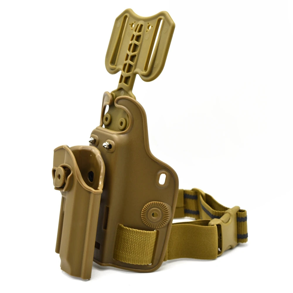 Hunting Pistol Gun Holster for BerettaM9  Tactical Shooting Drop Leg Thigh Holster Belt Clip Case