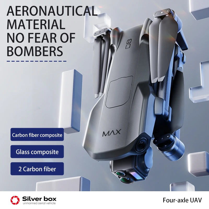 P7Max RC Drones with 4k Camera and Gps Long Range Hree-axis Brushless Gimbal Digital Video Transmission Laser Obstacle Avoidance