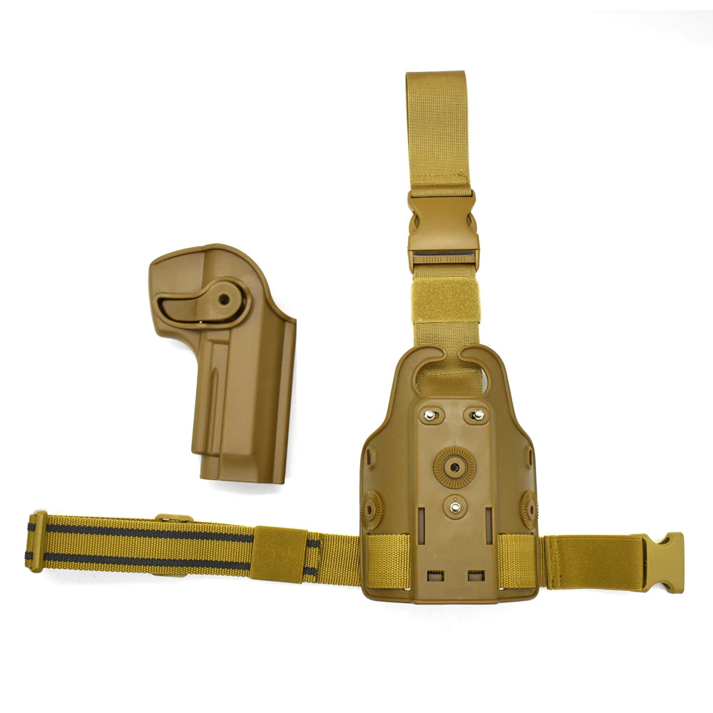 Hunting Pistol Gun Holster for BerettaM9  Tactical Shooting Drop Leg Thigh Holster Belt Clip Case