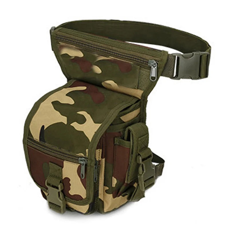 Tactical Drop Leg Bag Men Thigh Waist Fanny Pack Hunting Accessories Molle Gun Bag Hiking Traveling Camping Cycling Thigh Pouch