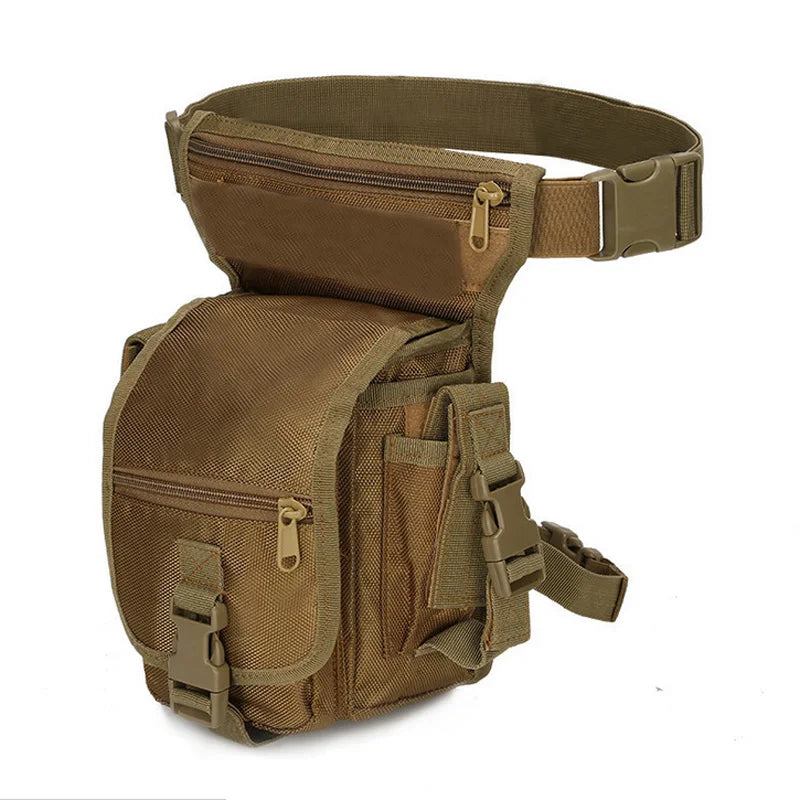 Tactical Drop Leg Bag Men Thigh Waist Fanny Pack Hunting Accessories Molle Gun Bag Hiking Traveling Camping Cycling Thigh Pouch