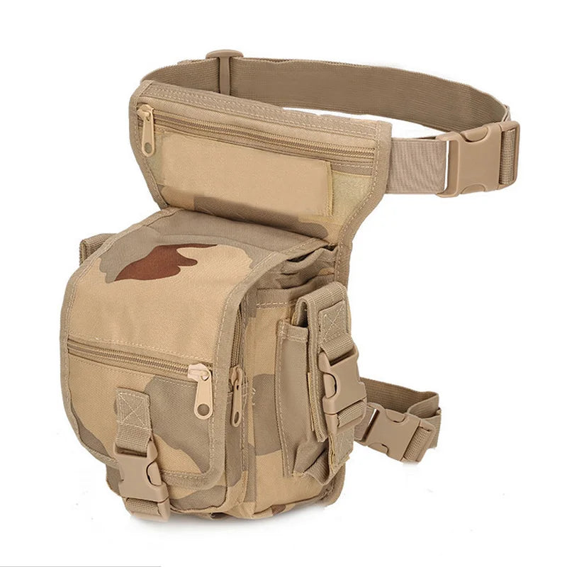 Tactical Drop Leg Bag Men Thigh Waist Fanny Pack Hunting Accessories Molle Gun Bag Hiking Traveling Camping Cycling Thigh Pouch