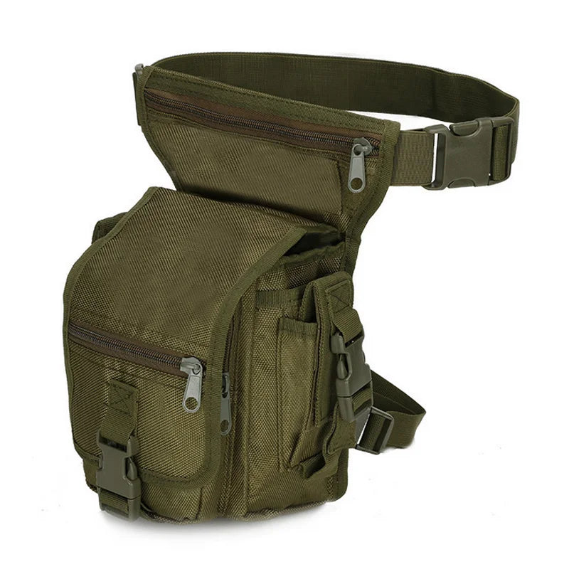 Tactical Drop Leg Bag Men Thigh Waist Fanny Pack Hunting Accessories Molle Gun Bag Hiking Traveling Camping Cycling Thigh Pouch