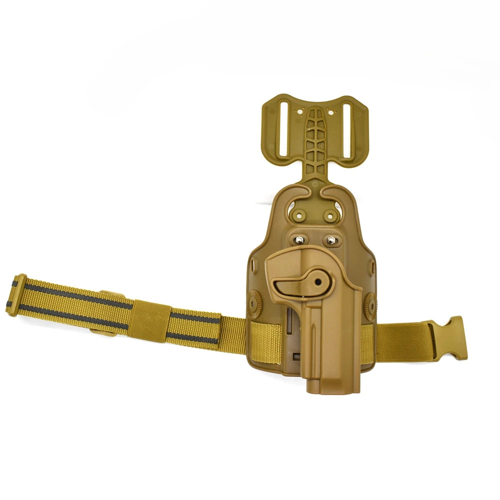 Hunting Pistol Gun Holster for BerettaM9  Tactical Shooting Drop Leg Thigh Holster Belt Clip Case