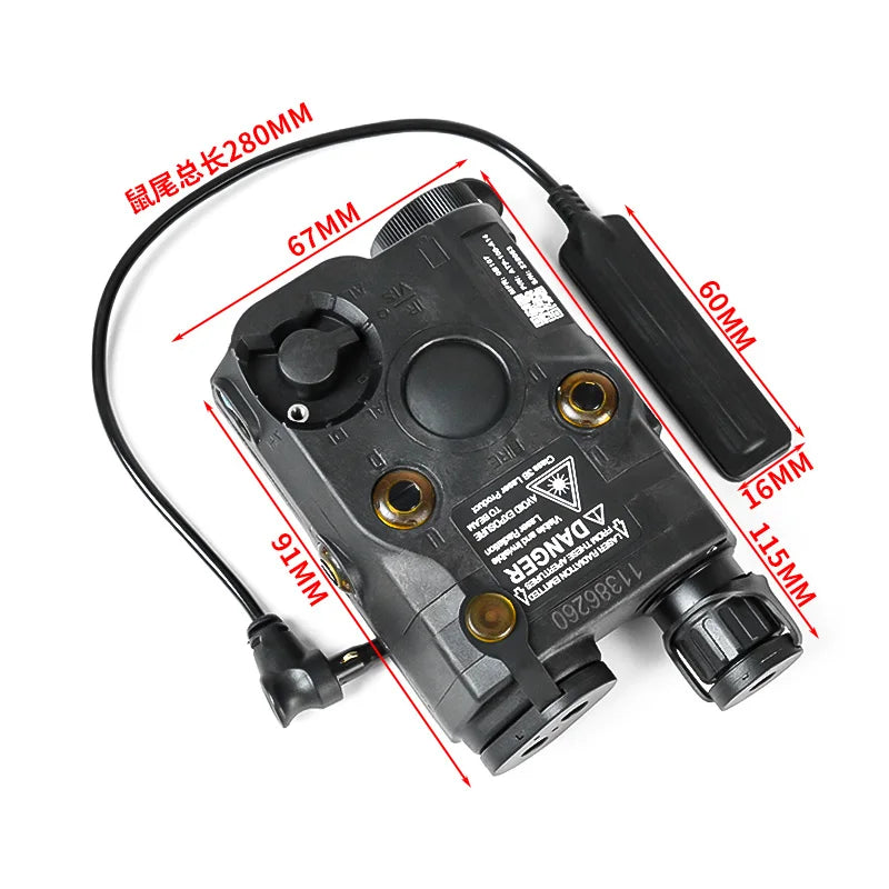 New Tactical PEQ-15 Red Laser IR Light White Flashlight LED Lights Strobe Outdoor Hunting Accessory