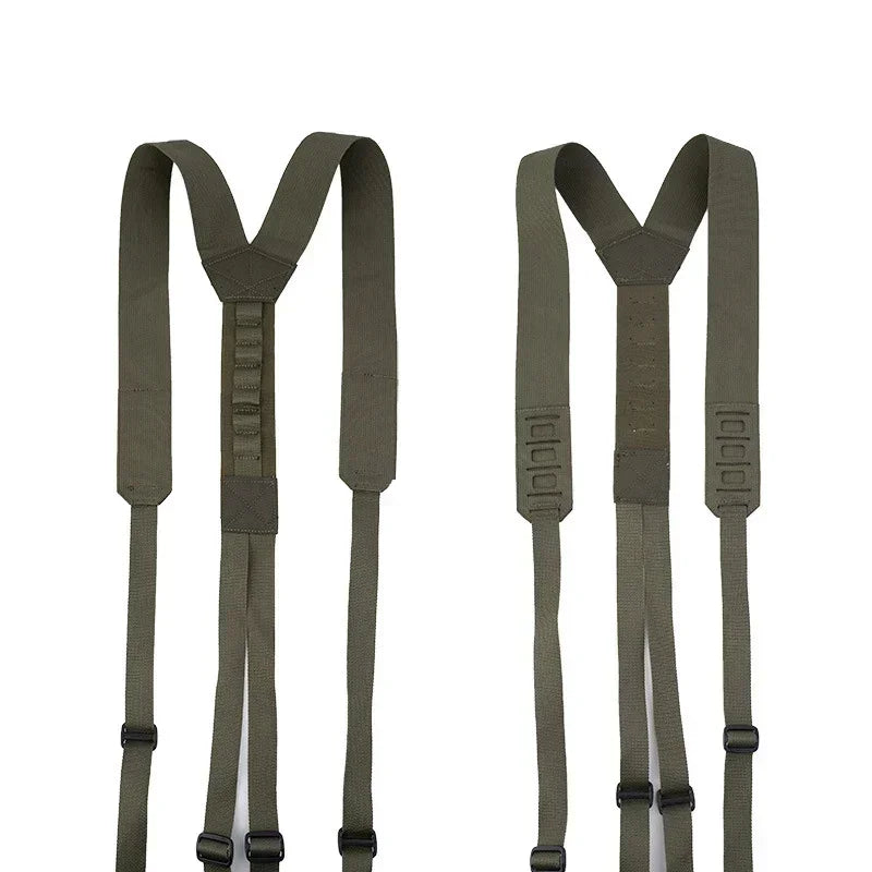 Tactical Harness Heavy Waist Belt Y-type Duty Belt Harness Shoulder Combat Sling Strap Tactical Accessories