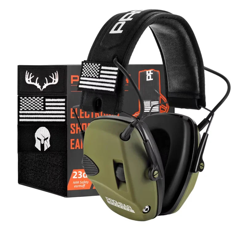 PROHEAR Shooting Electronic Earmuffs Noise Reduction Ear Protection Sound Amplification Hearing Protection For Hunting Gun Range