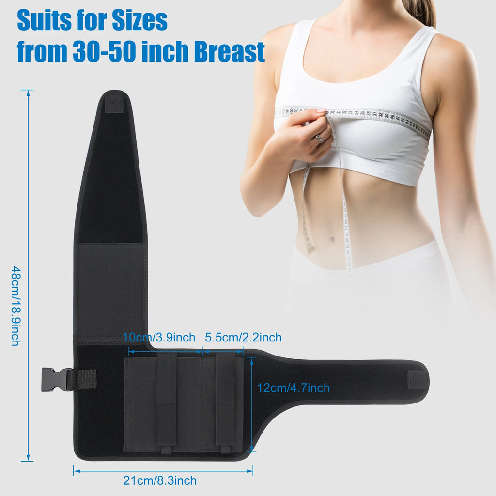 Chest Gun Holster with Phone Pouch Underarm Shoulder Pistol Holster Bag Concealed Carry Hunting Accessories