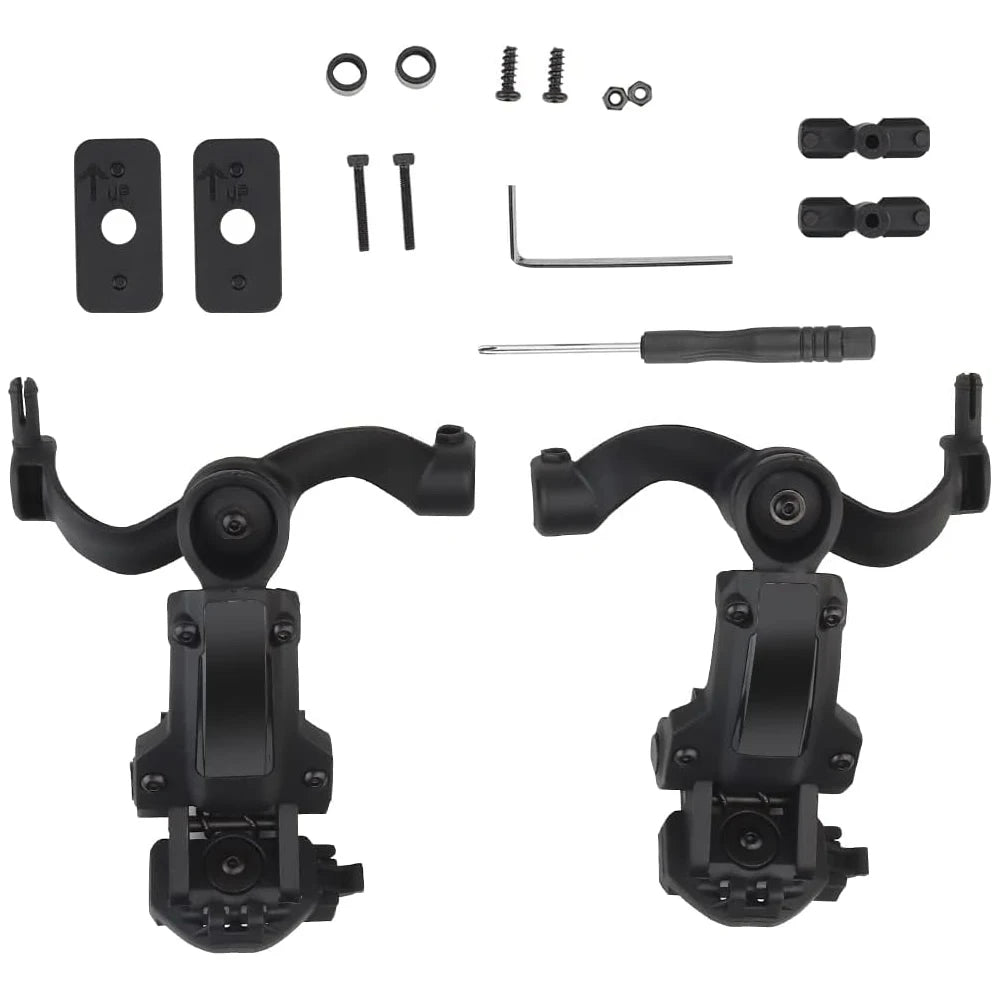 Tactical Headphone Mount EARMOR M32 Rail Mount Bracket Quick Helmet Rail Mount Adapter Suspension Headphone Mount