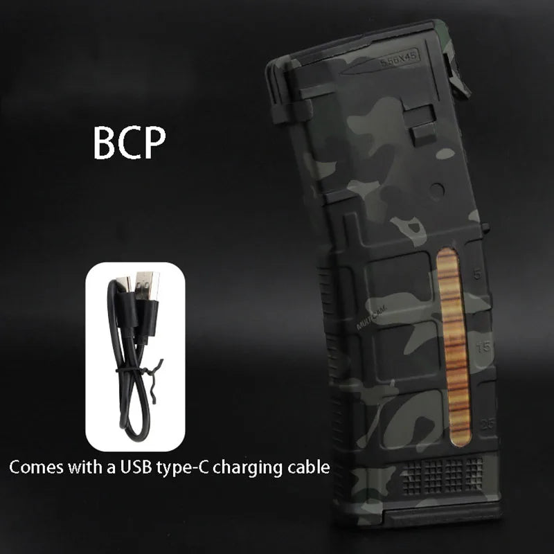 Tactical PMAC magazine model, outdoor equipment can replace the battery shell power display, Type-C interface decoration props