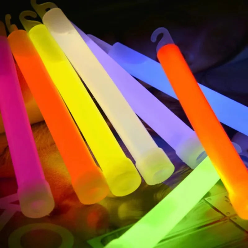 10PCS Ultra Emergency Bright 15CM Glow Sticks 12 Hour Camping Hiking Chem Glow Stick Lights for Parties Blackout Storm Ready Use