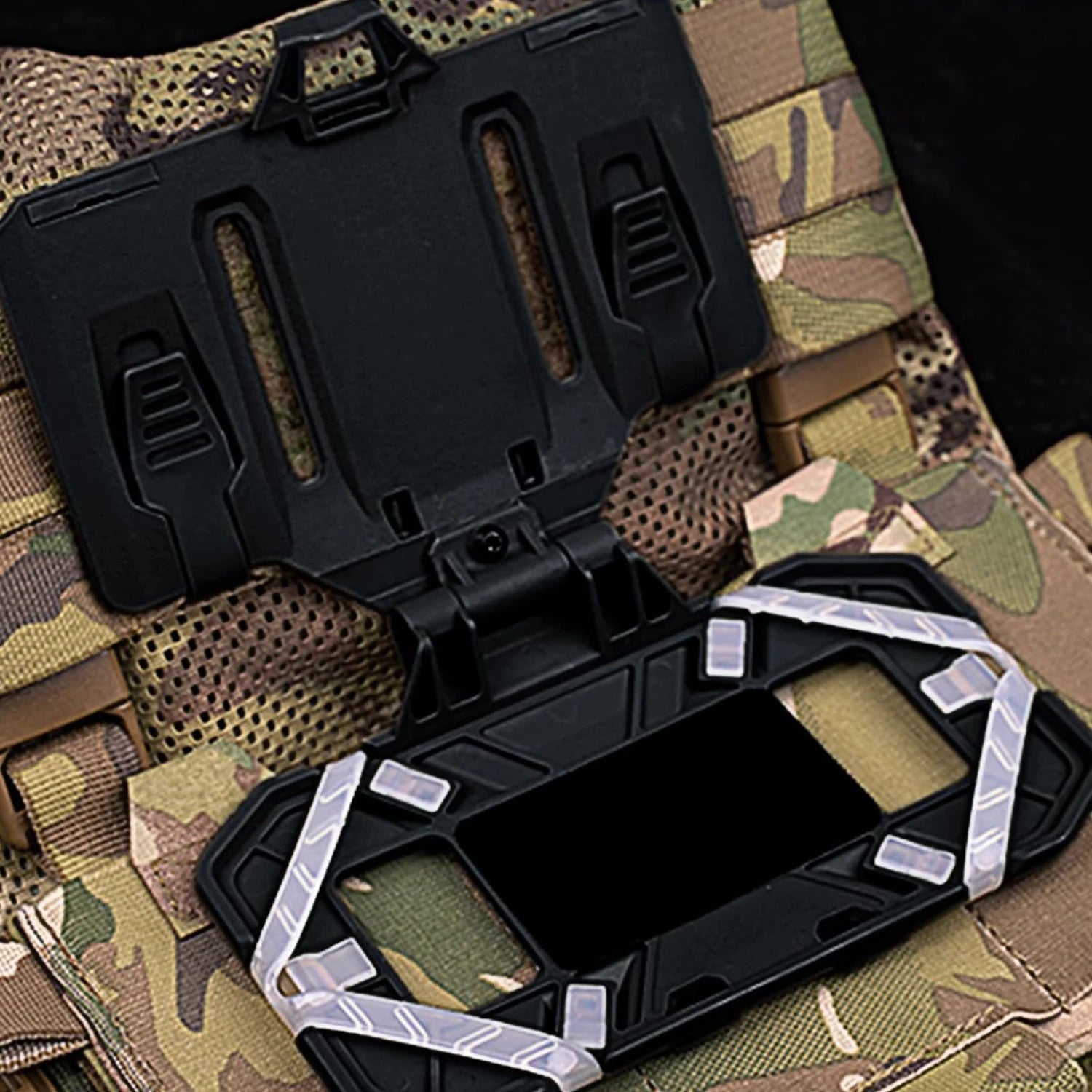 Foldable Navigation Phone Holder Board Tactical Plate Carrier Vest Attachments Universal Phone Chest Mount for Screen  Molle New