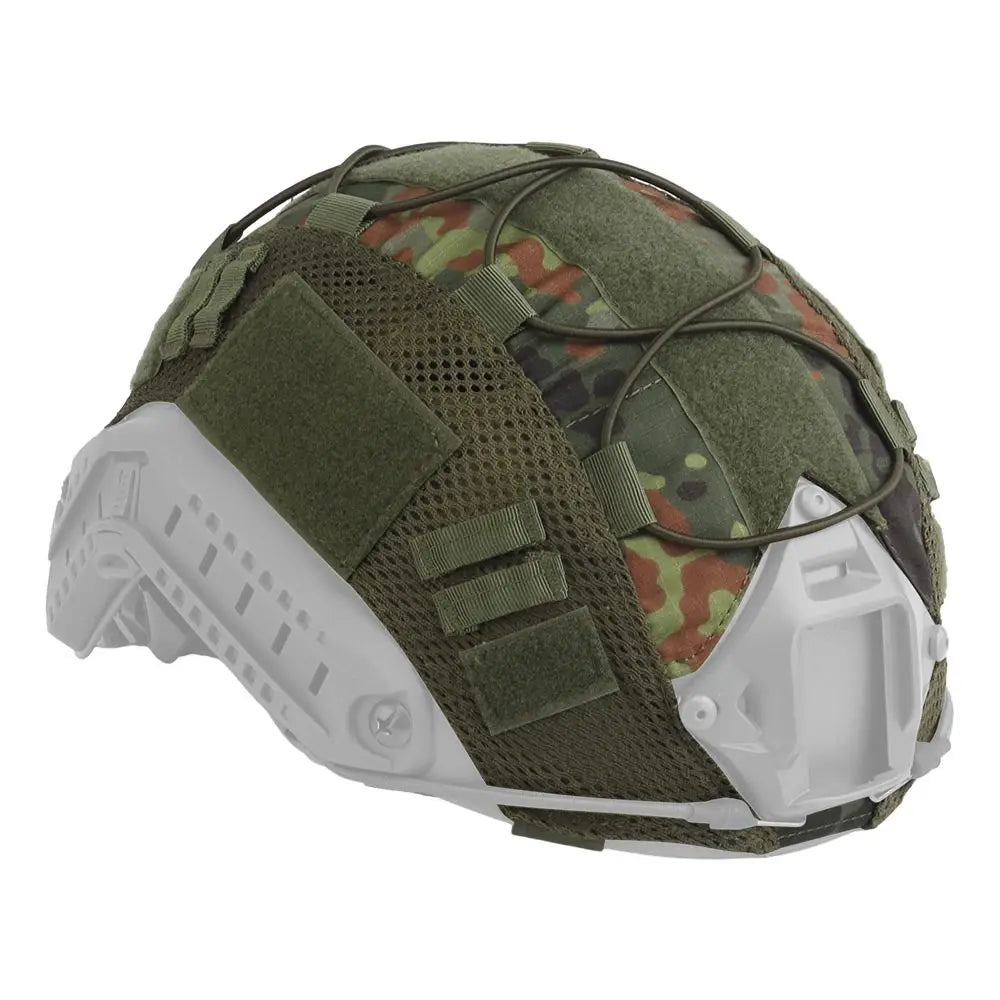 Tactical Helmet Cover for Fast MH PJ BJ OPS-Core Helmet Airsoft Paintball High-cut Helmet Cover camo with Elastic Cord