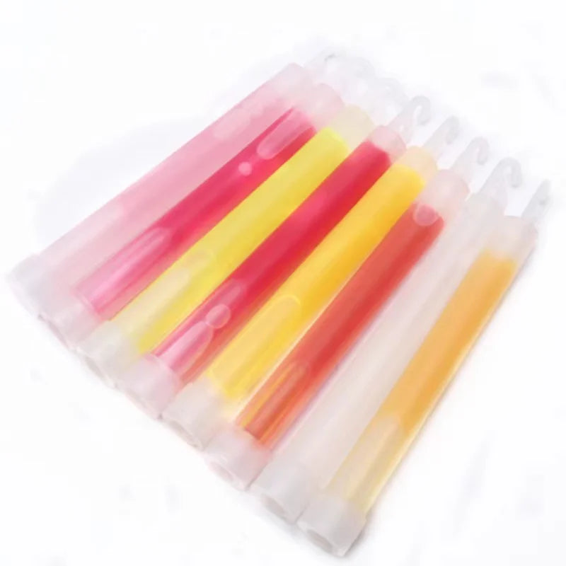 10PCS Ultra Emergency Bright 15CM Glow Sticks 12 Hour Camping Hiking Chem Glow Stick Lights for Parties Blackout Storm Ready Use