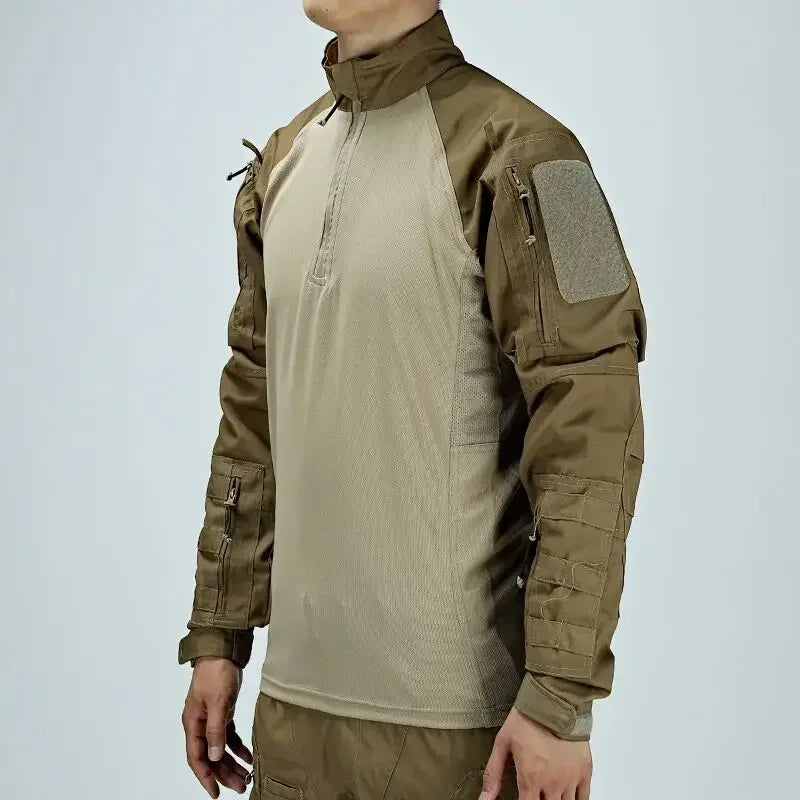 New Pioneer Tactical Frog Suit Camouflage Man Outdoor Training Hunting Breathable Long-sleeve Shirt Hiking Hiking Fans Uniform