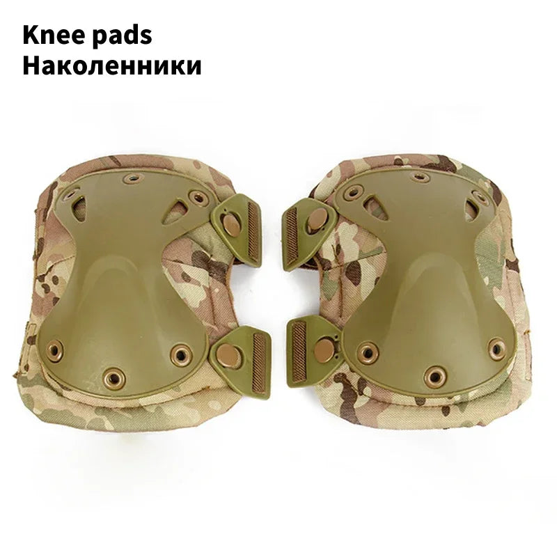 Tactical Knee Pad Elbow CS Military Protector Army Airsoft Outdoor Sport Hunting Kneepad Safety Knee Gear Protective Knees Pads