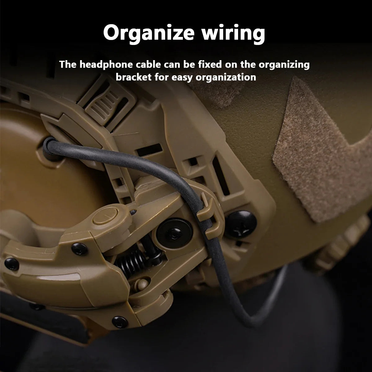 Tactical Helmet Headphone Rail Adapter OPS CORE ARC/Wendy M-LOK  Helmet Mount Suitable for Tactical COMTAC III Shooting Headset