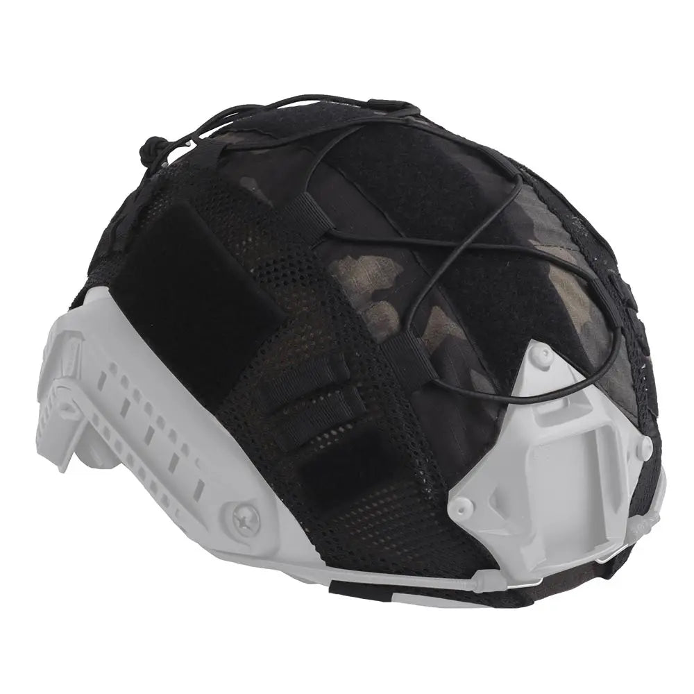Tactical Helmet Cover for Fast MH PJ BJ OPS-Core Helmet Airsoft Paintball High-cut Helmet Cover camo with Elastic Cord