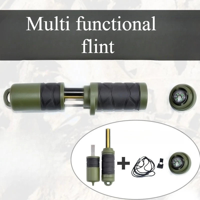 NEW Multi Functional Outdoor Durable Flint Fire Rod with Pointer Camping Car Waterproof EDC Tool