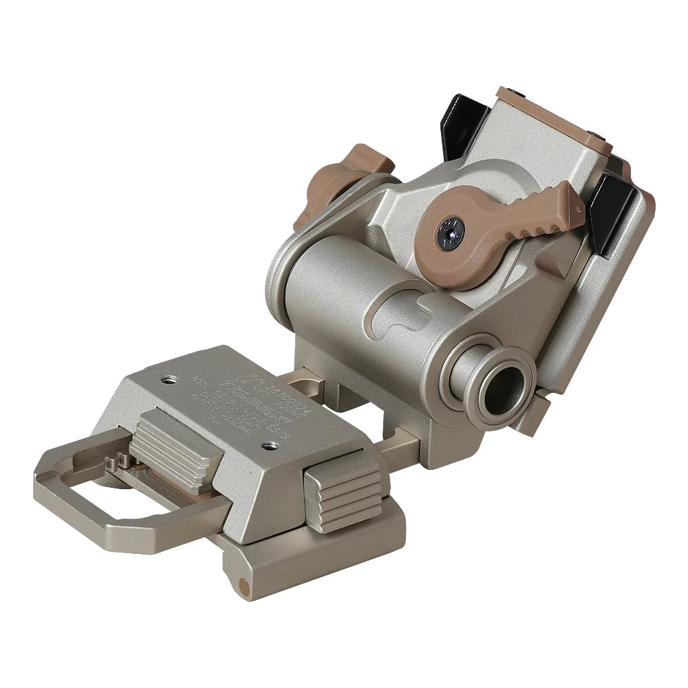 BOOIU NVG Mount PVS14/15/18 G24 Mount Aluminum L4G24 NVG Mount Helmet for Night Vision Goggles NVG Metal Helmet Mount CS Games