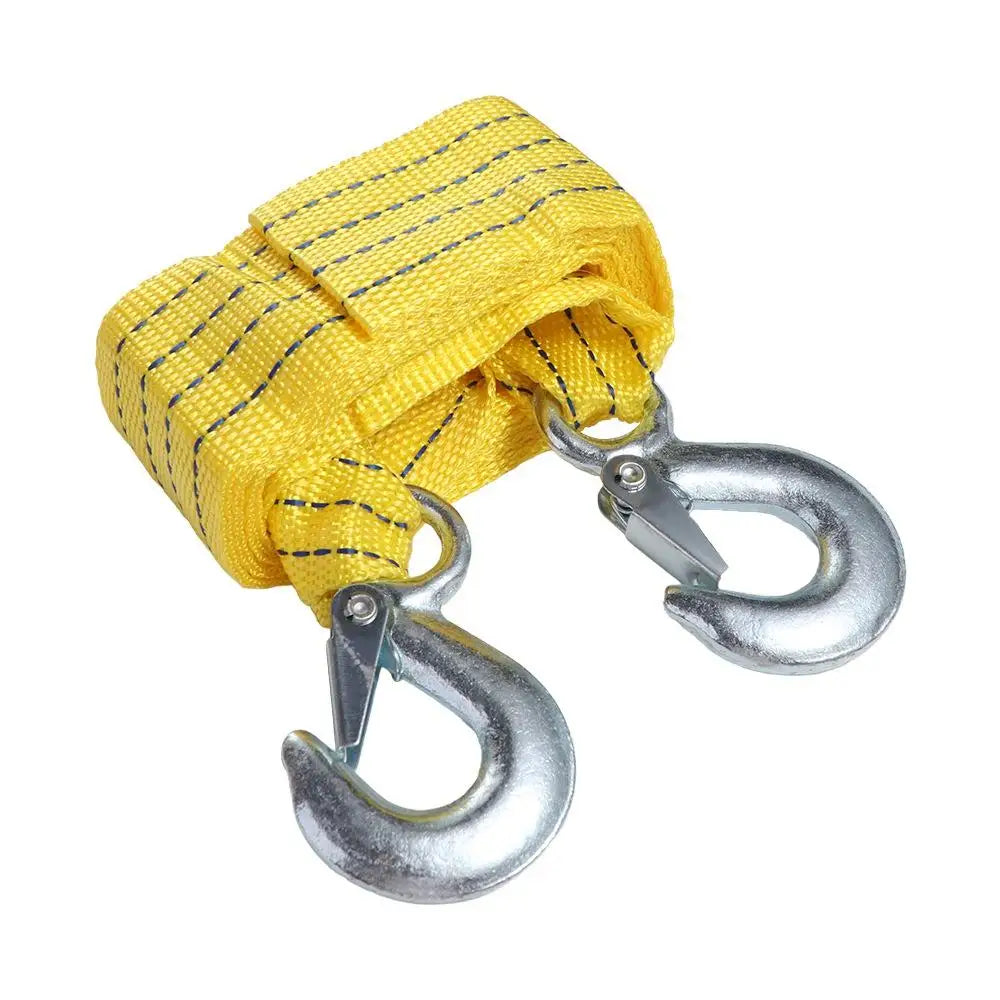 Heavy Duty Car Tow Cable 3M 4M High Strength Trailer Rope with Hooks 3 Ton 5 Ton Car Rescue Tool Car Accessories