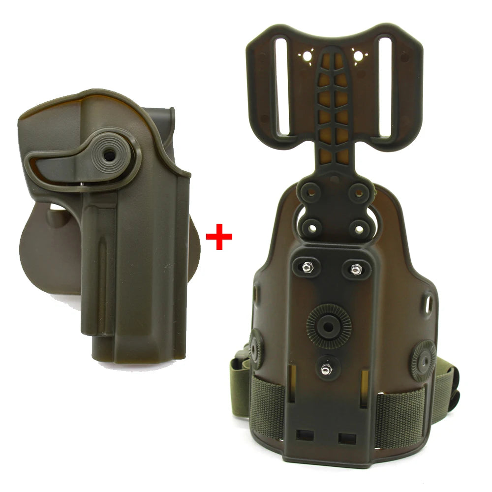 Hunting Pistol Gun Holster for BerettaM9  Tactical Shooting Drop Leg Thigh Holster Belt Clip Case