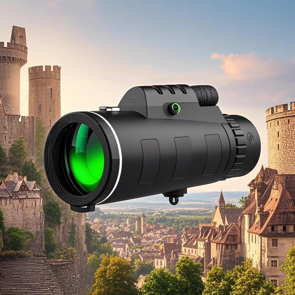 Monocular 40X60 HD Telescope Professional Night Powerful Binoculars Waterproof Mini Pocket Zoom with Smartphone Hunting Camping