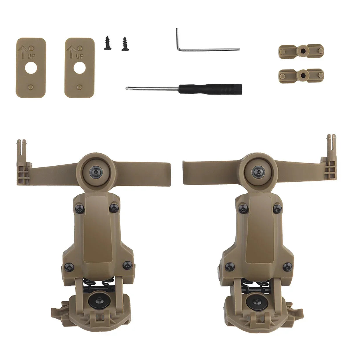 Tactical Helmet Headphone Rail Adapter OPS CORE ARC/Wendy M-LOK  Helmet Mount Suitable for Tactical COMTAC III Shooting Headset