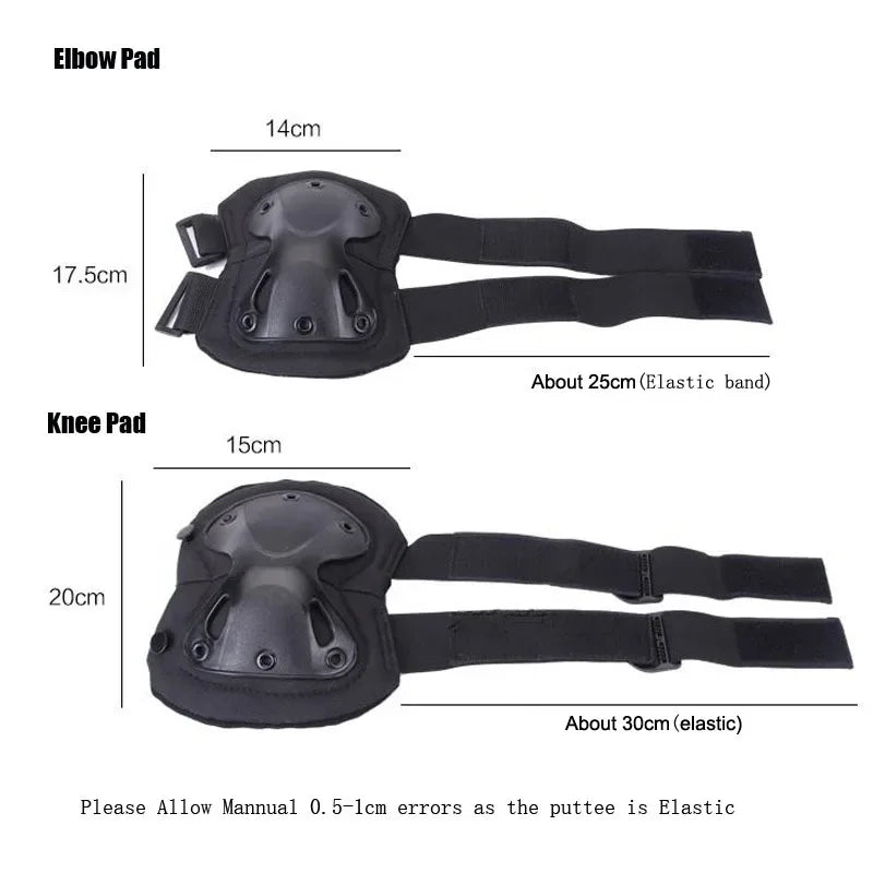 Tactical Knee Pad Elbow CS Military Protector Army Airsoft Outdoor Sport Hunting Kneepad Safety Knee Gear Protective Knees Pads