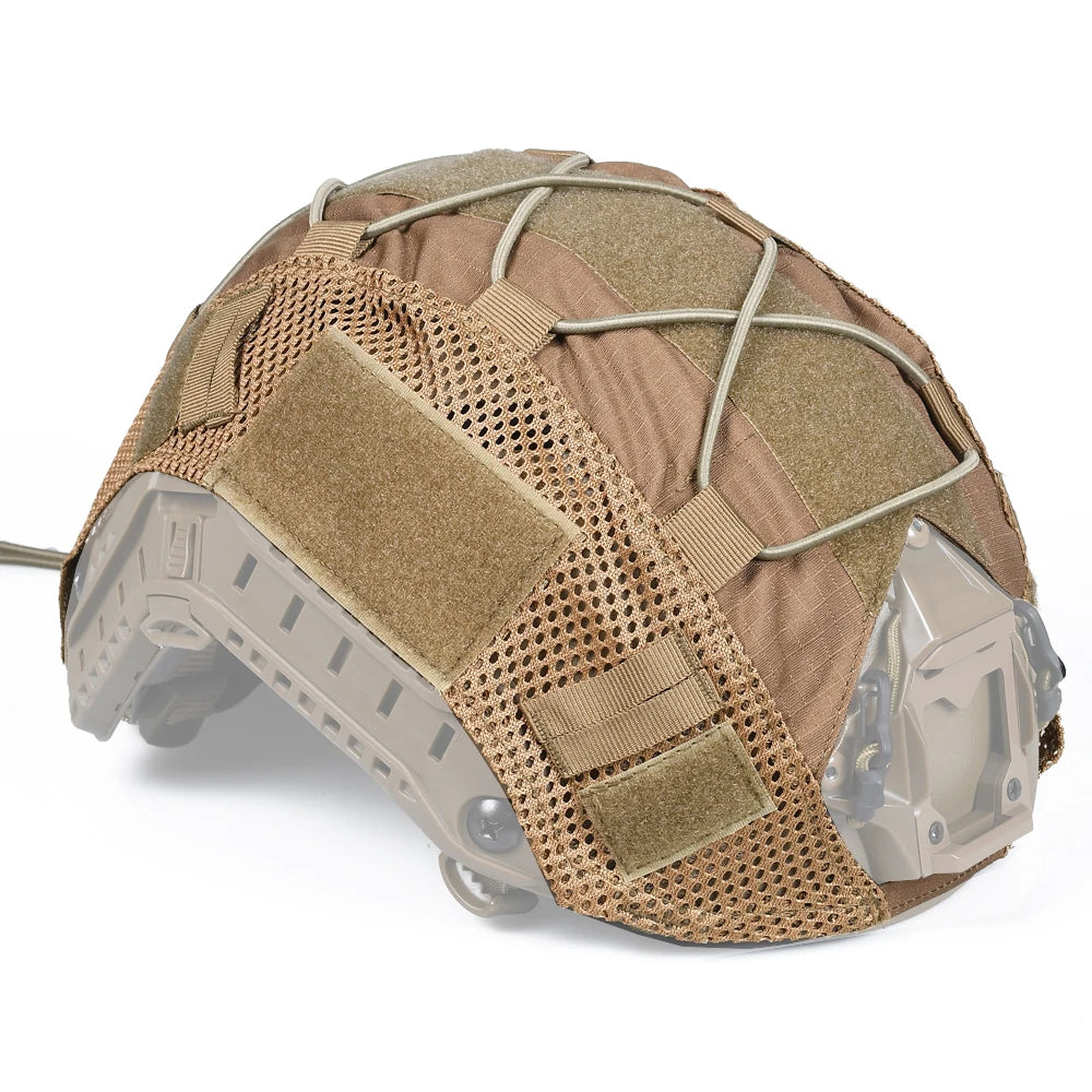 Tactical Helmet Cover for Fast MH PJ BJ OPS-Core Helmet Airsoft Paintball High-cut Helmet Cover camo with Elastic Cord