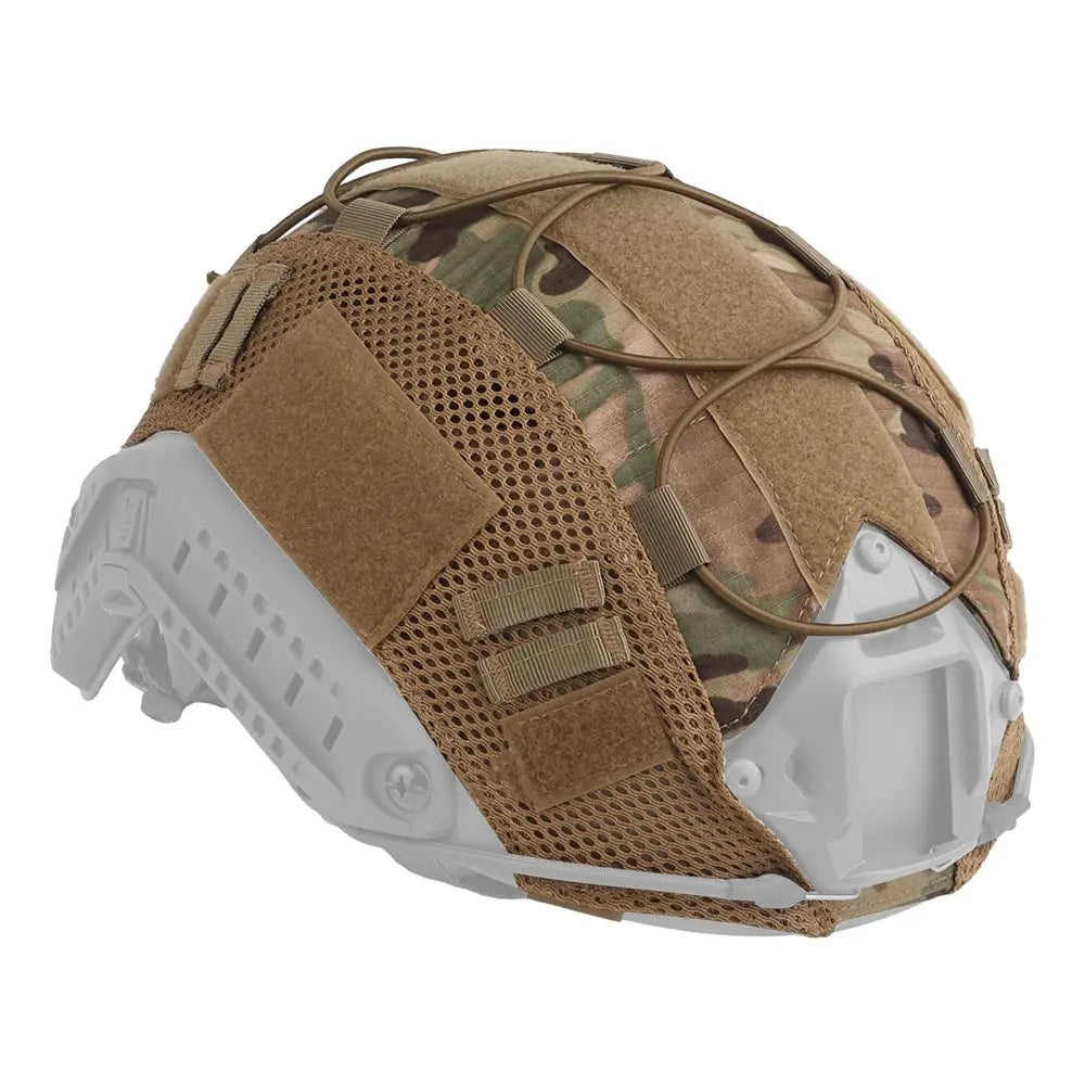 Tactical Helmet Cover for Fast MH PJ BJ OPS-Core Helmet Airsoft Paintball High-cut Helmet Cover camo with Elastic Cord