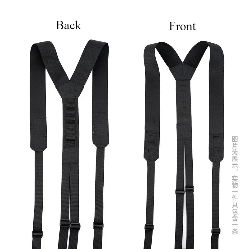 Tactical Harness Heavy Waist Belt Y-type Duty Belt Harness Shoulder Combat Sling Strap Tactical Accessories