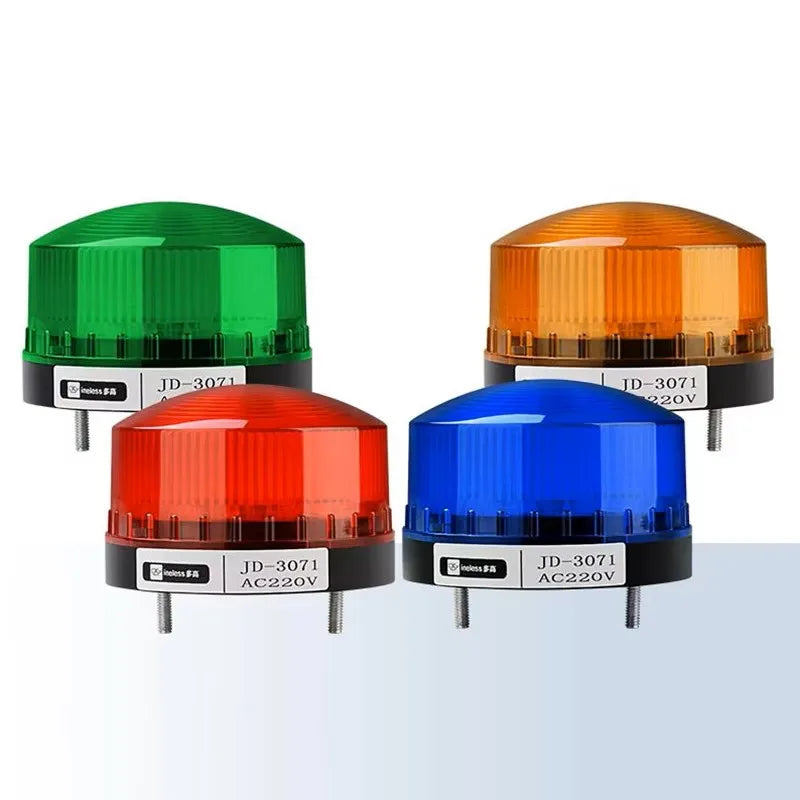 Strobe Signal Warning light with alarm sound buzzer N-3071 12V 24V 220V LED Lamp small Flashing Light Indicator lights LTE-5061