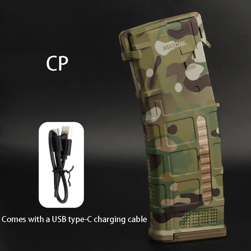 Tactical PMAC magazine model, outdoor equipment can replace the battery shell power display, Type-C interface decoration props