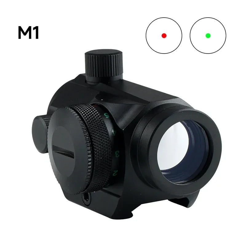 Tactical Green Red Dot Sight Optics Reflex Riflescope Hunting Scopes Fit 11/20mm Rails Rifle for Hunting Firearms & Airsoft