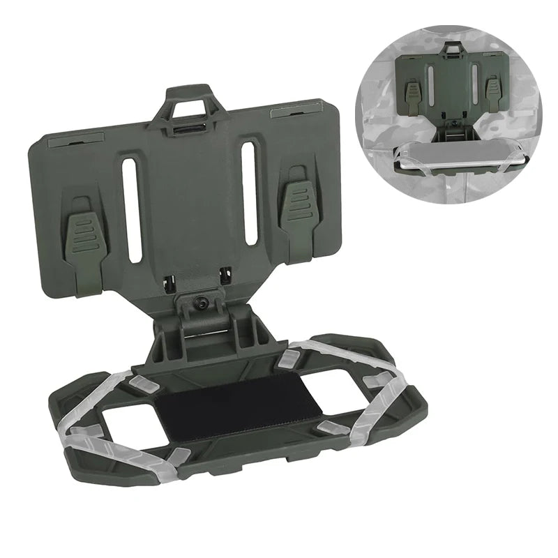 Foldable Navigation Phone Holder Board Tactical Plate Carrier Vest Attachments Universal Phone Chest Mount for Screen  Molle New