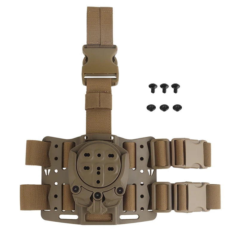 360 Degree Rotating Modular Pistol Holster Adapter Drop Leg Platform Hunting Airsoft Shooting Gear Quick Mount Accessory