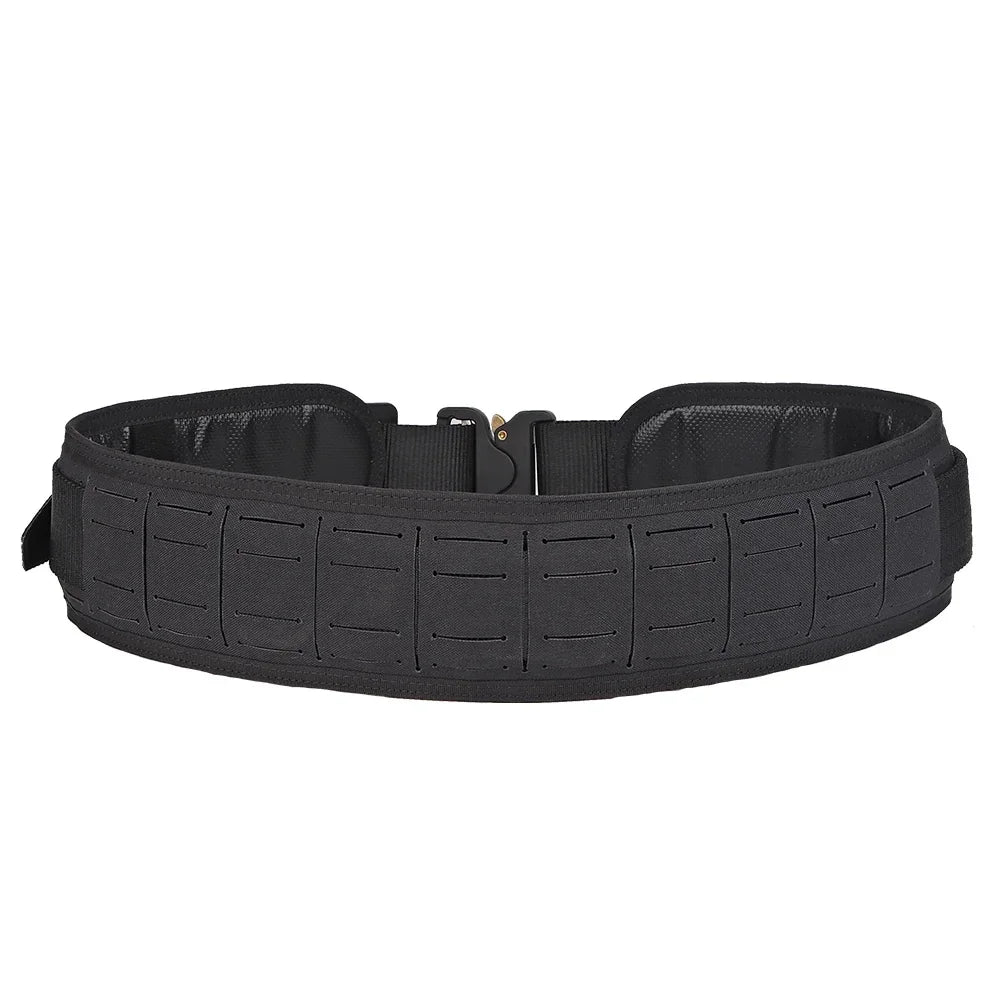 Tactical Padded Belt Hook Design MOLLE Hunting Combat Training Girdle Quick Release CS War Game Shooting Airsoft Waist Belt Gear