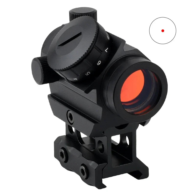 Tactical Green Red Dot Sight Optics Reflex Riflescope Hunting Scopes Fit 11/20mm Rails Rifle for Hunting Firearms & Airsoft
