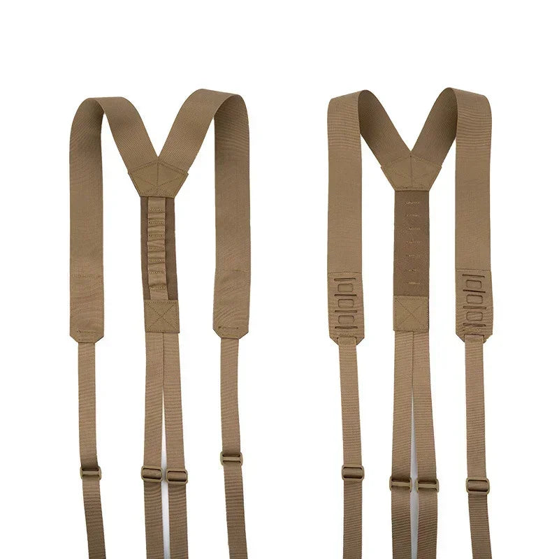 Tactical Harness Heavy Waist Belt Y-type Duty Belt Harness Shoulder Combat Sling Strap Tactical Accessories