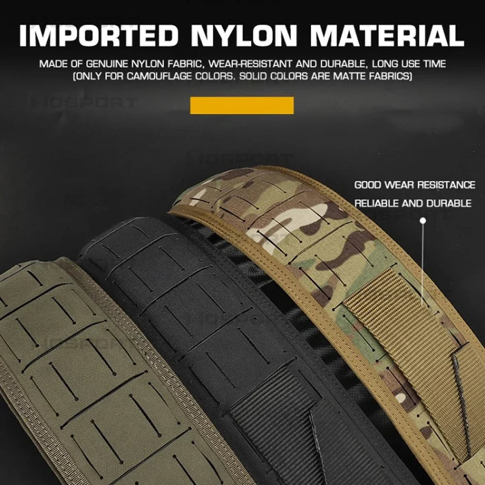 Tactical Padded Belt Hook Design MOLLE Hunting Combat Training Girdle Quick Release CS War Game Shooting Airsoft Waist Belt Gear