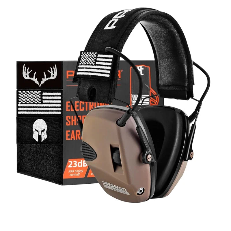 PROHEAR Shooting Electronic Earmuffs Noise Reduction Ear Protection Sound Amplification Hearing Protection For Hunting Gun Range