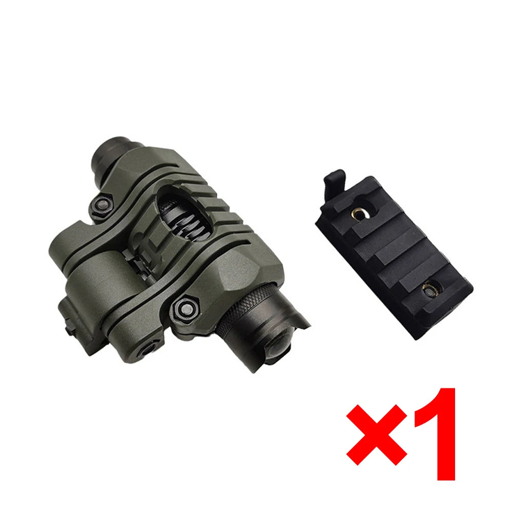Tactical Helmet Flashlight Set Scout Mini LED Lamp Outdoor Hunting Military Helmet Light Jig Fit FAST Helmet 20mm Rail