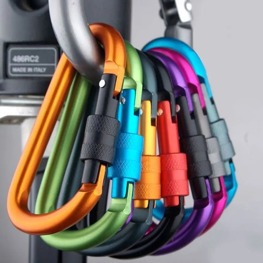 Carabiner Keychain Mountaine Carabiner Camping Karabiners Tourist Hooks Carabiner Clip Water Cup Buckle Fishing Carbin Buckle