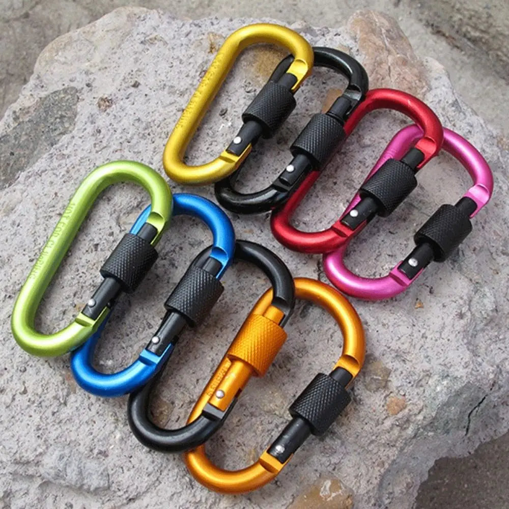 Carabiner Keychain Mountaine Carabiner Camping Karabiners Tourist Hooks Carabiner Clip Water Cup Buckle Fishing Carbin Buckle